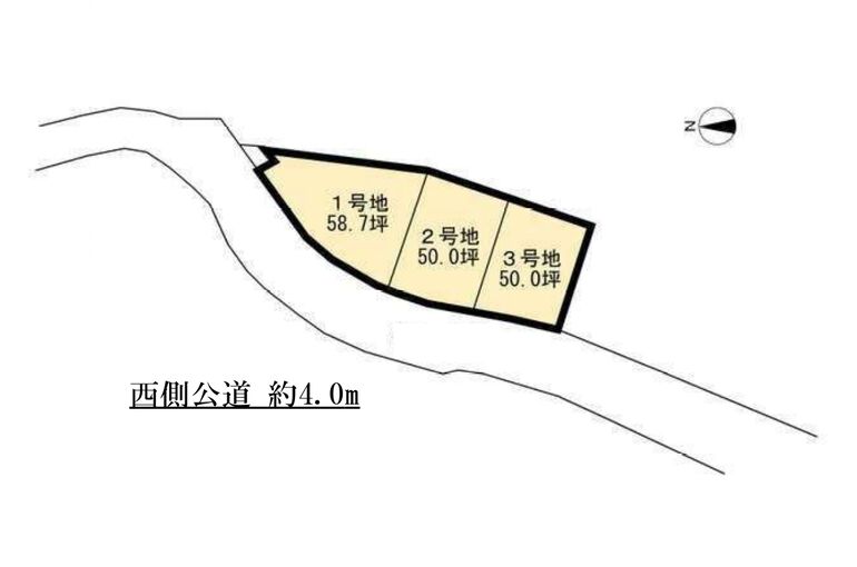区画図（３区画）